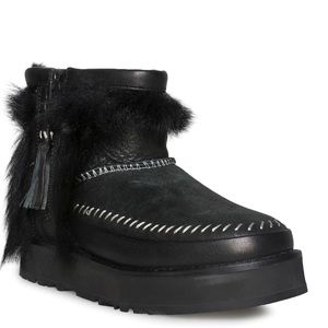 NEVER WORN~ UGG Fluff Punk Boot Black